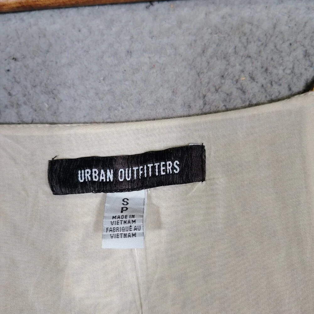 Urban Outfitters Maxi Dress Womens Small Yellow Multi Floral & Leopard Print NWT - Picture 5 of 14